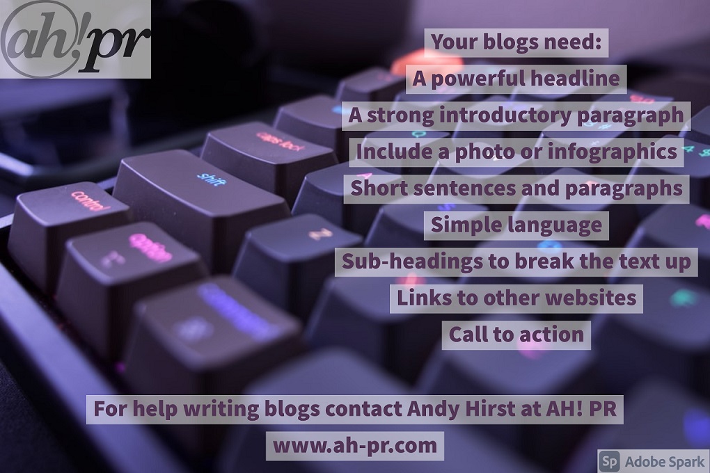 Follow this infographic for the basic template to writing your own blogs